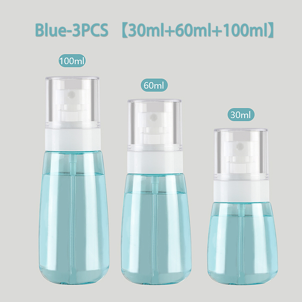 Spray Bottle Travel Size with Mini funnel, 30/60/100ml Reusable Fine Mist Sprayer Refillable