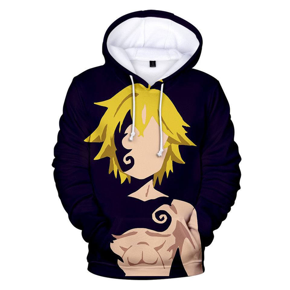 NEW Nanatsu No Taizai Meliodas Men s Oversized Hoodie The Seven Deadly Sins Sweatshirt Harajuku Unisex Anime Hoodies Daraz.lk