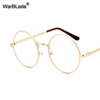 Men's round outlet gold frame glasses