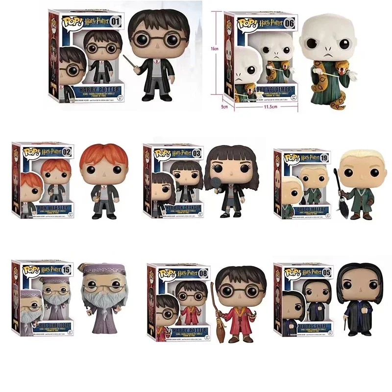 funko pop keychain Funko Pop Harry Potter Ron Hermione Snape Dobby Luna Lord Voldemort Soul Eating Vinyl Action Figure Collection Model Toys GiftsBalloons