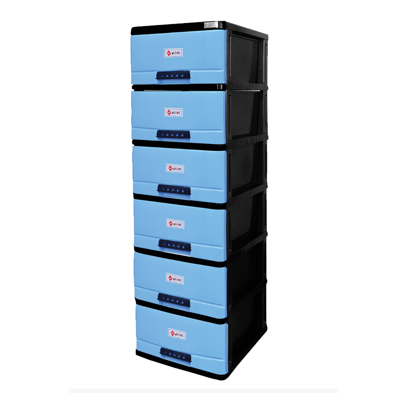 6 Drawer Large Storage Cart and Personal Organizer, Heavy-Duty Plastic Storage drawers Mobile Cabinet with Wheel, Large Containers for Storing Arts, Crafts, Toys and Clothes. 