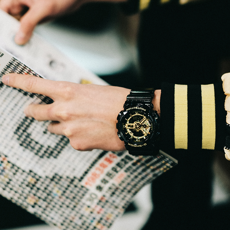 (Ready Stock) G-Shock GA110 Men Watch Sport Watch Dual Time Display Water Resistant Shockproof and Waterproof World Time LED Auto Light Sports Wrist Watches GA-110GB-1A. 