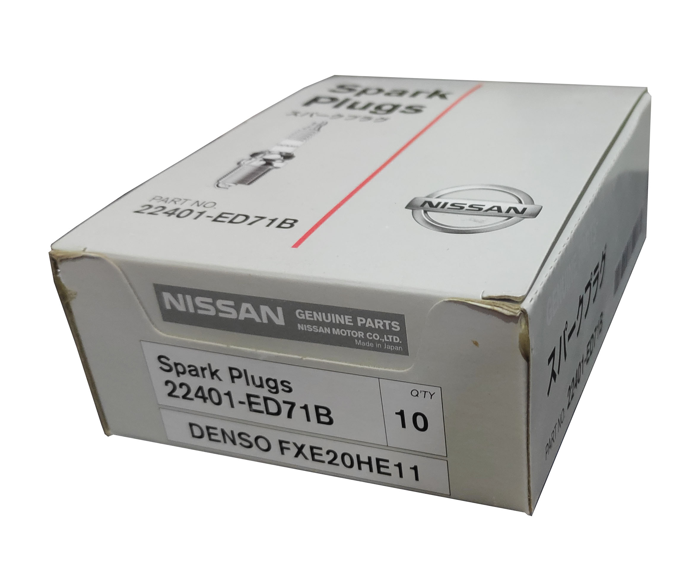 Nissan Spark Plug 4pcs 22401-ED71B NGK DILZKAR6A11 DENSO FXE20HE11 For X-Trail. 