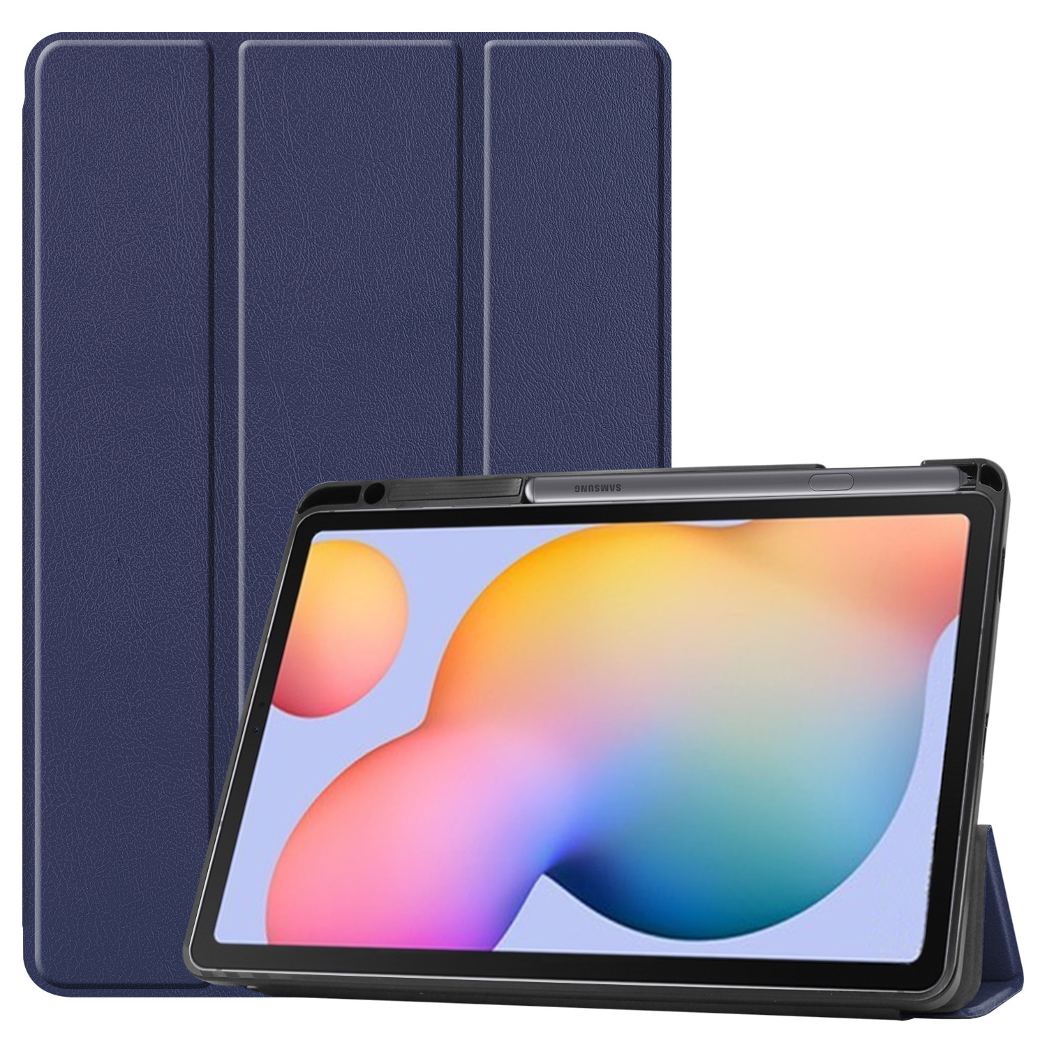 Samsung Galaxy Tab S6 Lite Case With Pen Holder Dark Blue Daraz.lk