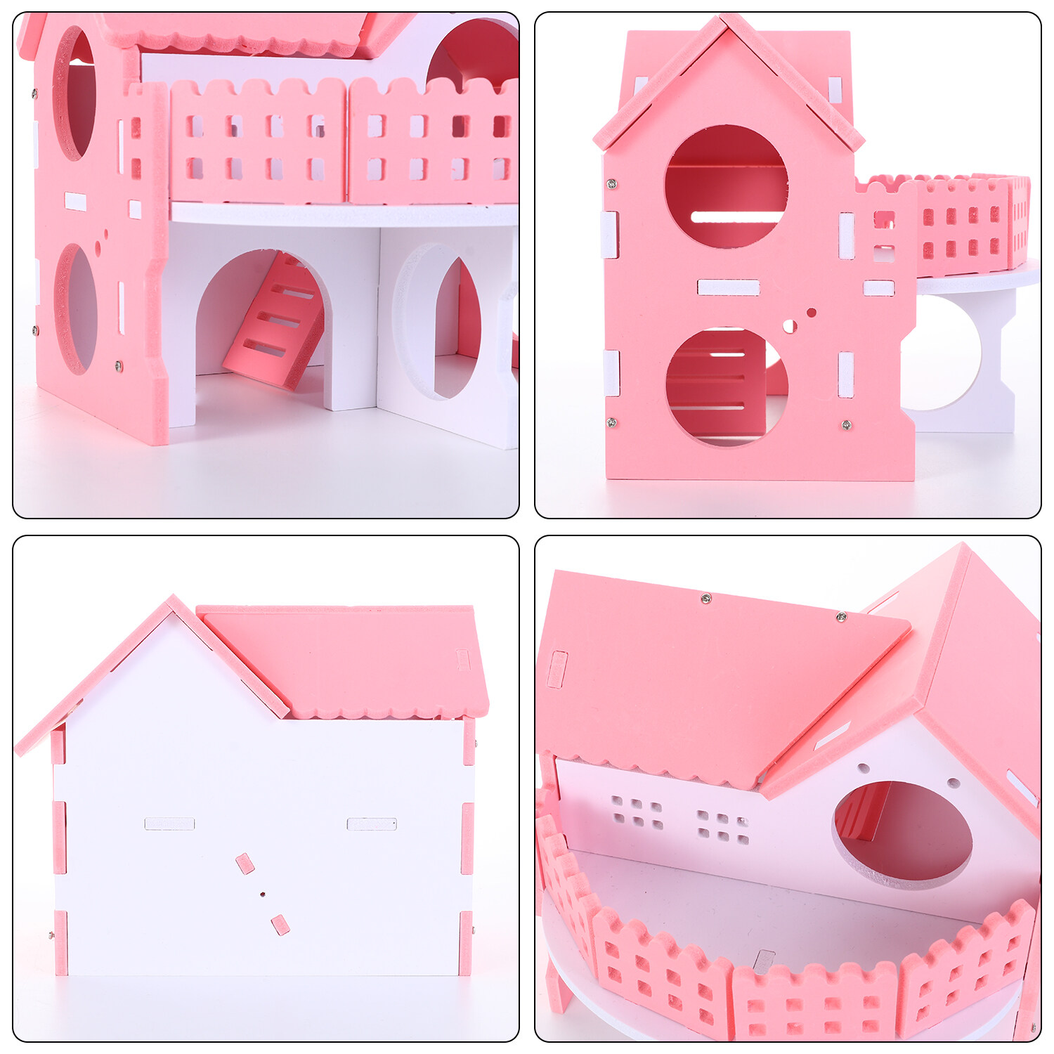Exercise Play Toys Swing Small Animal Hedgehog Gerbil Hamsters House Pet Sport Exercise Toys Set Rainbow Bridge. 