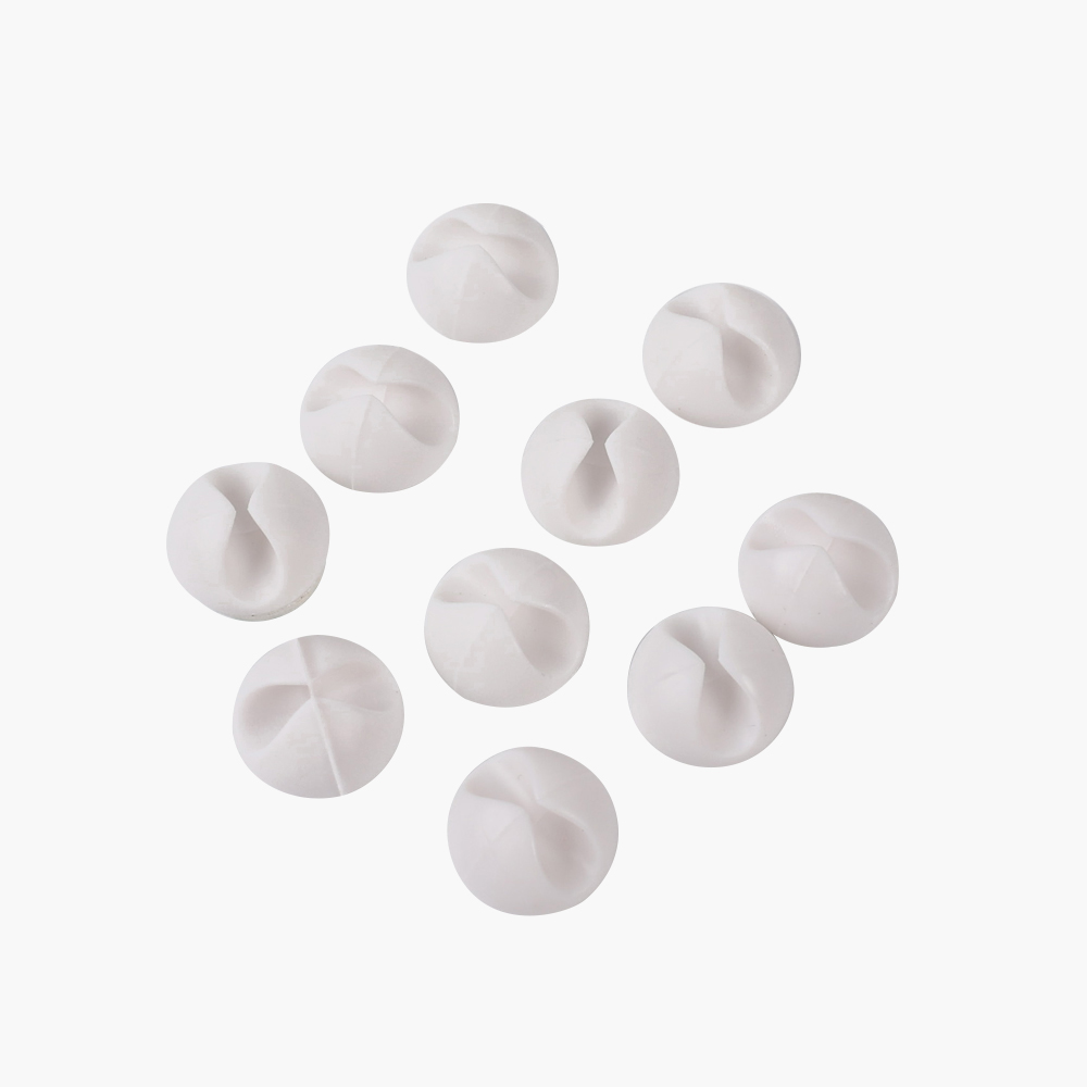 1/10/100PCS USB Winder Organizer Round Cord Holder Silicone Cable Clips