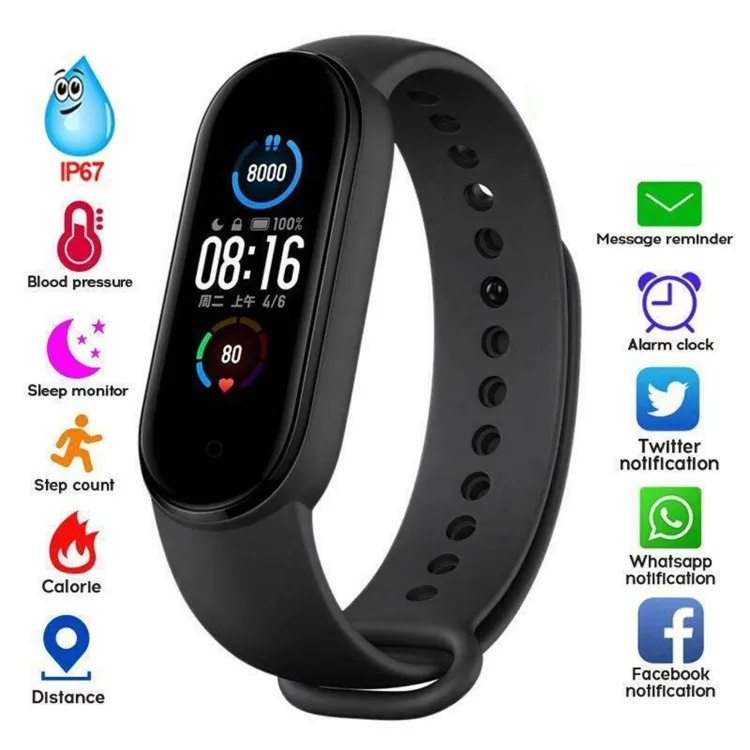 Smart watch fit for ios android ip67 waterproof fitness watch activity tracker online with heart rate monitor blood pressure monitor