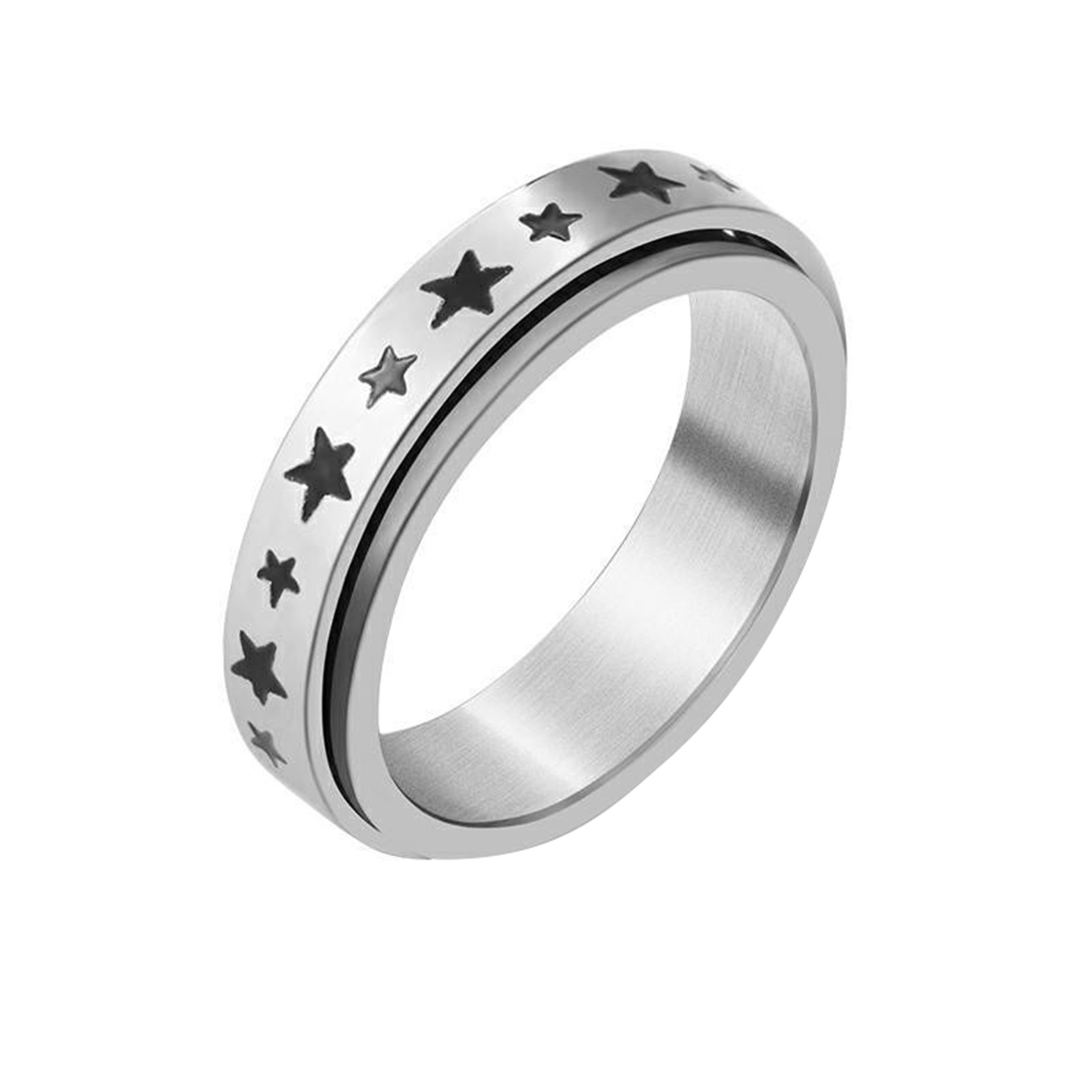 Spinner Rings Long Lasting Adult Spinner Fidget Band Rings. 