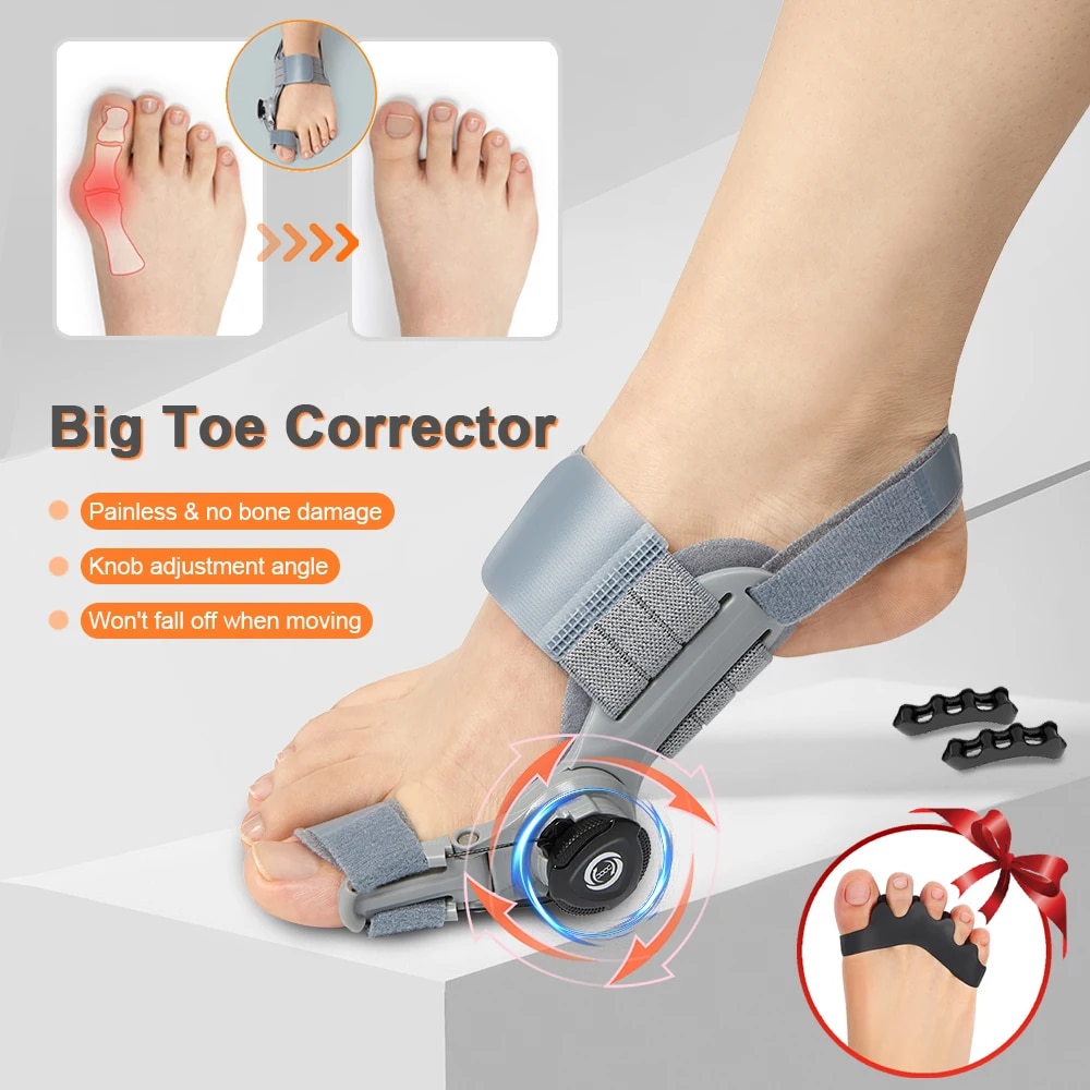 Bunion Splint Big Toe Straightener Corrector Foot Pain Relief Hallux Valgus Correction Orthopedic Supplies Pedicure Foot CareHats & Caps