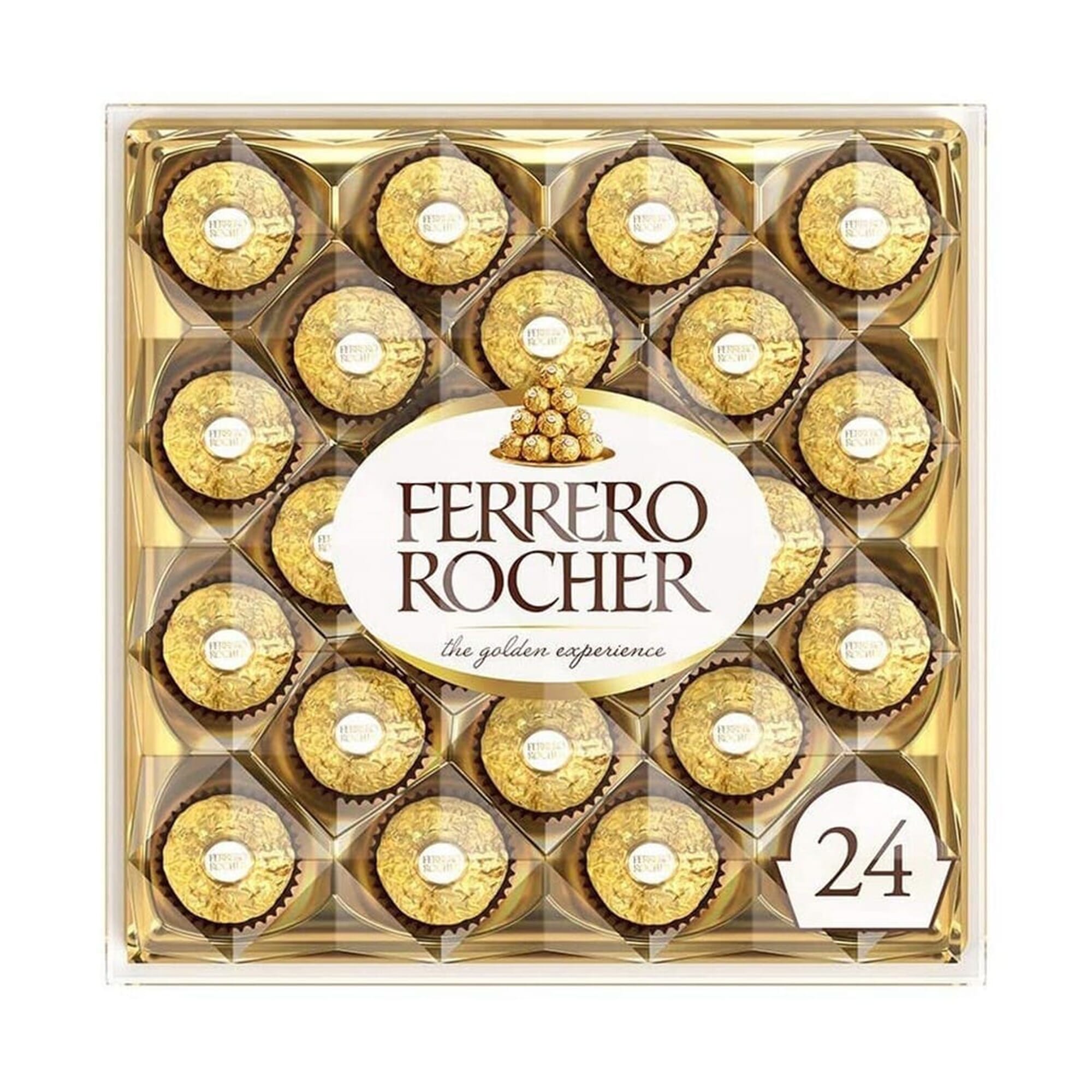 Ferrero Rocher Premium Chocolates 24 Pieces Gold Wrapping Chocolate balls 300 g"
