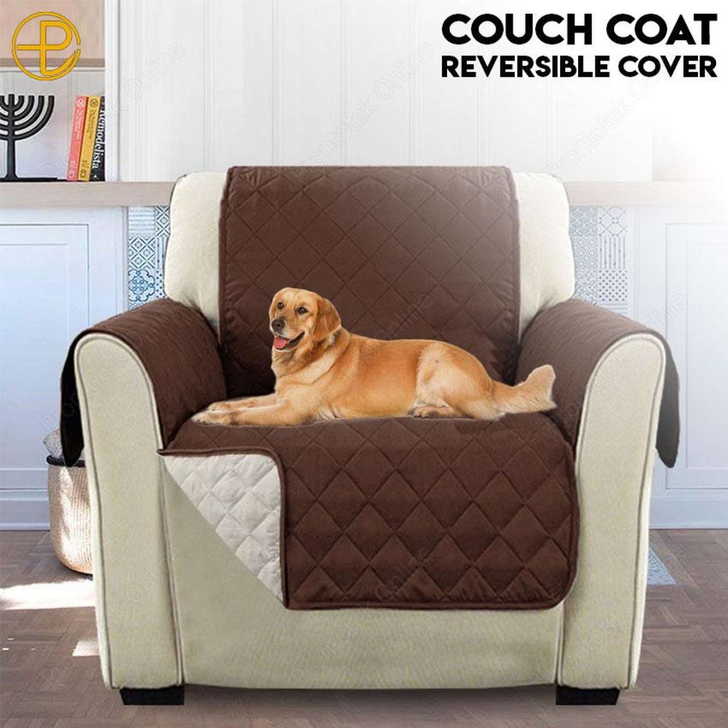 Couch Coat Single Seater Sofa Cover Reversible Couch Cover