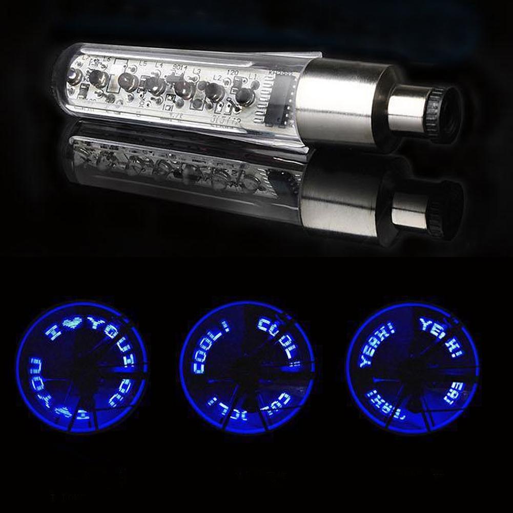 FG Bicycle LED Bike Wheel Tire Spoke Decorate Light MTB Valve Flash Letter Neon Lamp #277535. 