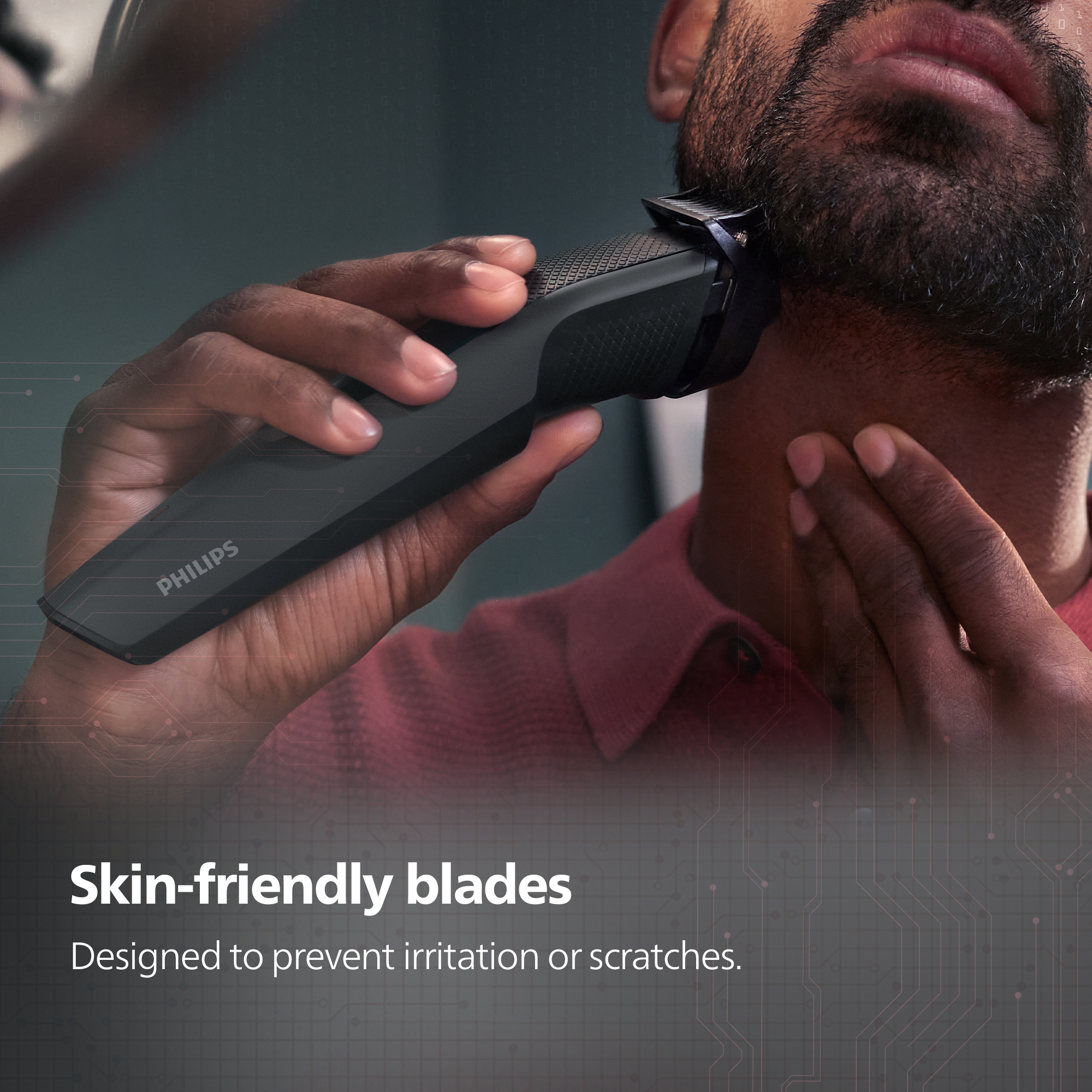 Philips Rechargeable Cordless Dry Trimmer for Beard and Body with 10 Length Settings for Men | 60mins Runtime | Stainless Steel Blade | 2 Year Warranty | BT3302/15. 