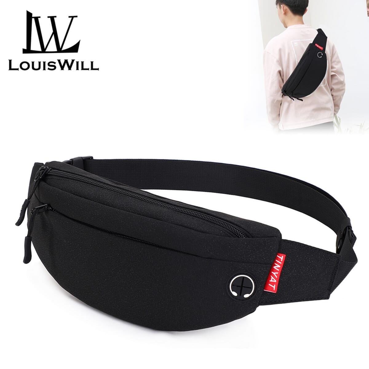 fanny pack across shoulder