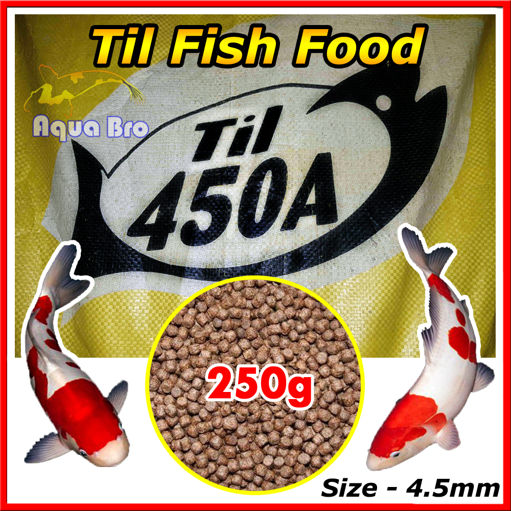 Til 450 Fish Food 4.5mm High Protein Floating Fish Feed 250g 500g 1kg Aquarium Fish Tank Pond. 