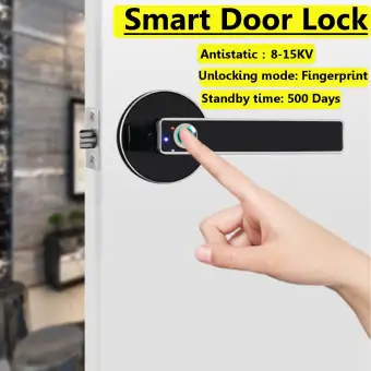 Smart Security Door Lock Electronic Fingerprint Anti Theft Smart