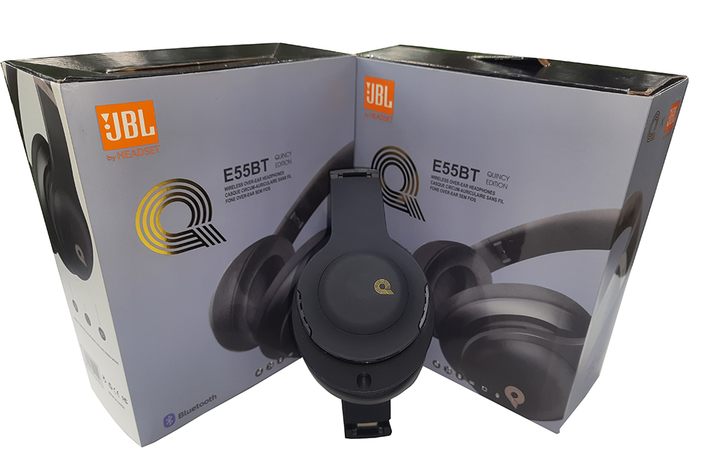 Bluetooth Headset wireless Bluetooth headphones JBL E55bt Quincy Edition Over-Ear Headphones with Mic for SAMSUNG,I PHONE APPLE ANDROID,WINDOWS. 