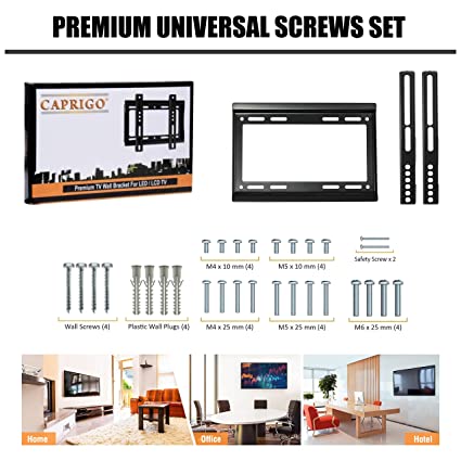 Heavy Duty TV Wall Mount Bracket for 14 to 32 Inch LED/LCD/Smart TV’s, Universal Fixed TV Wall Mount Stand. 