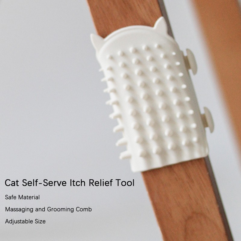 1PC Pet Cat Hair Removal Massage Comb Cat Scratching Brush Kitten Grooming Self-cleaning Corner Cat Scratching Board Comb. 