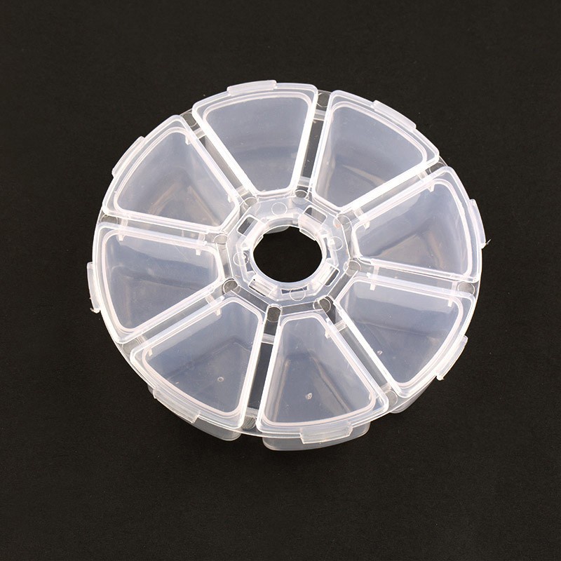 Multisize Nail Art Storage Box Clear Plastic Empty Container For