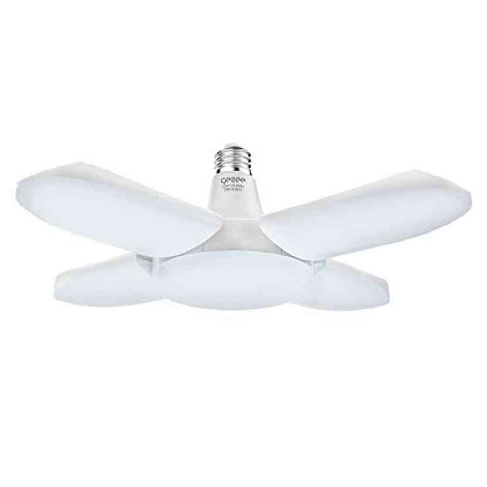 LED Bulb Fan Blade Lamp Foldable Light B22 Timing 30W Ceiling Home Garage Industrial Adjustable White Folding Lumen