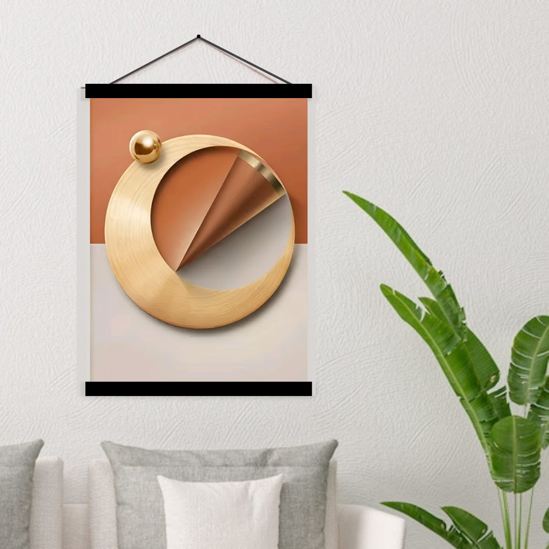 Modern Abstract Orange Blue Canvas Painting Wall Hanger Frame Modern Luxury Wall Decor For ...