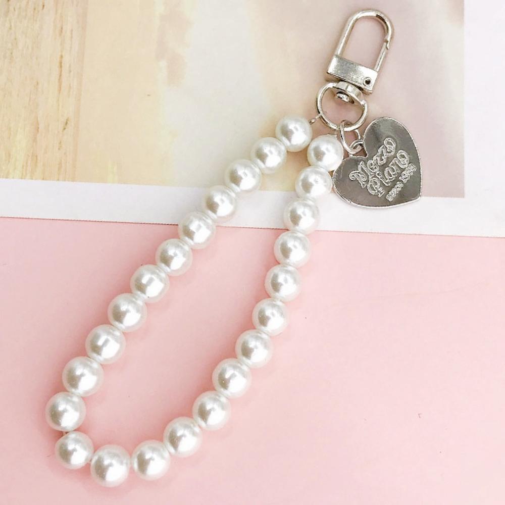 Mobile Phone Chain Pendant Keychain Mobile Phone Case Pearl Pendant DIY Pearl Pendant Pearl Pendant. 
