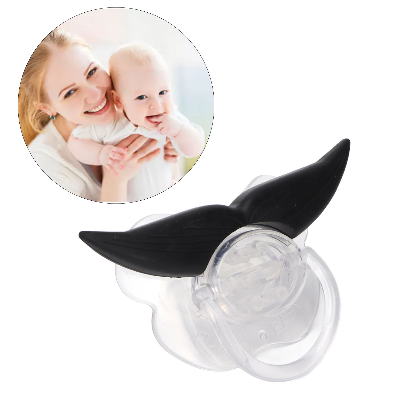 Mustache Pacifier, Baby Beard Pacifier Practical Portable Stable Safe Interesting for Living Room. 