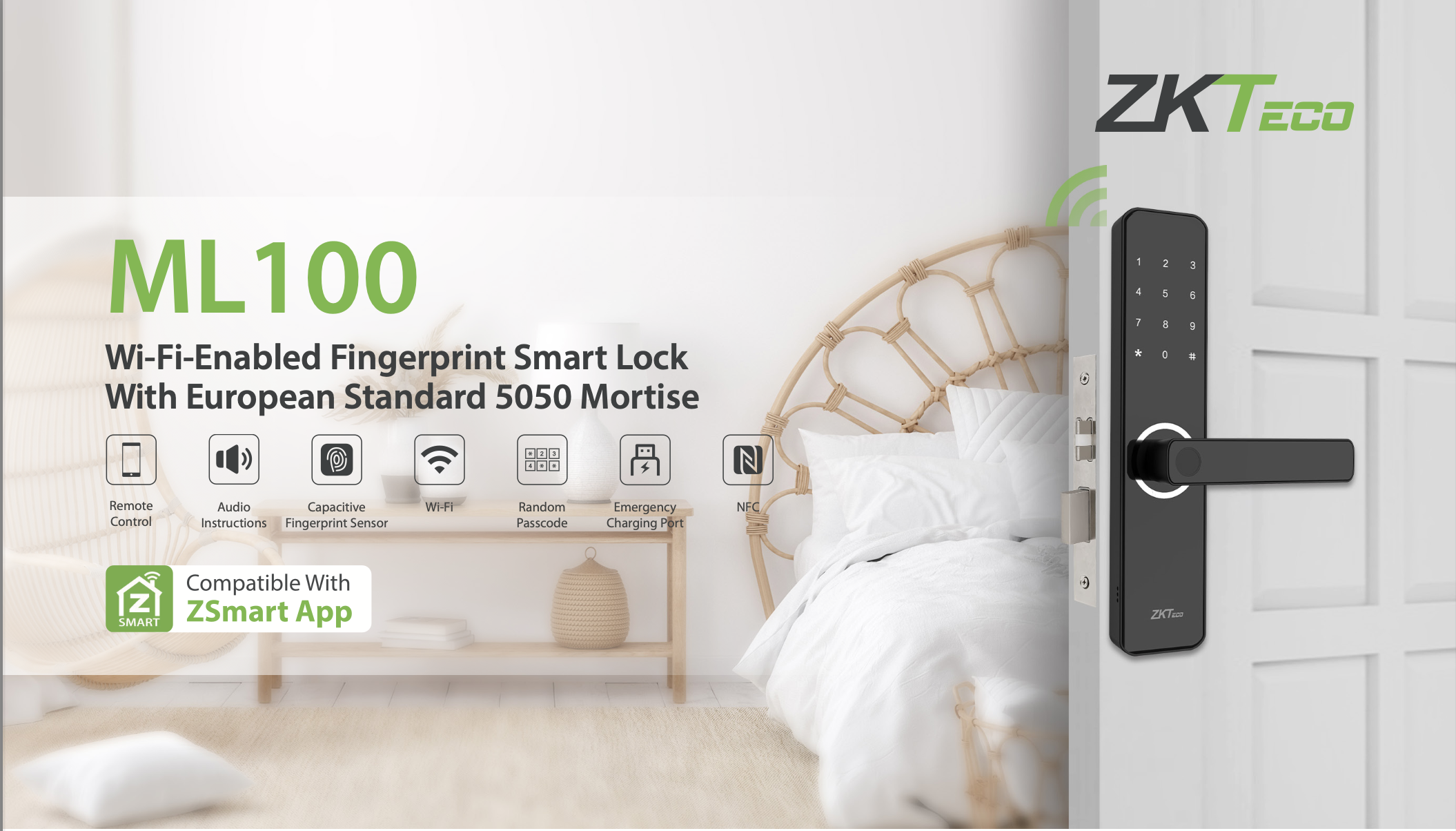 Zkteco Smart Lock. 
