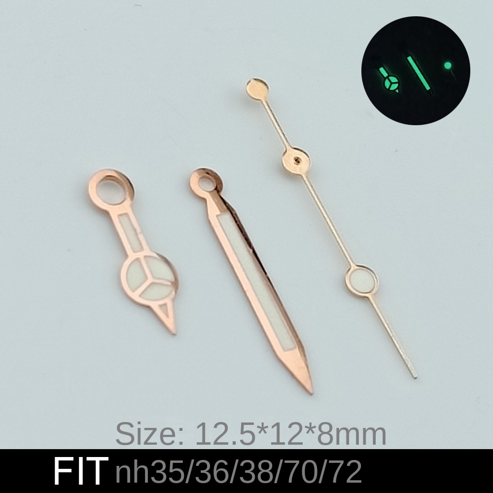 【ZIME】NH35 NH36 Green Luminous Watch Hands for Automatic Movement watch accessories Watch Parts For Wristwatches. 
