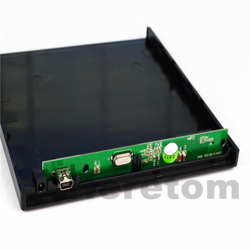 12.7mm USB 2.0 DVD/CD-ROM Case PATA SATA Drive External Enclosure For Laptop. 