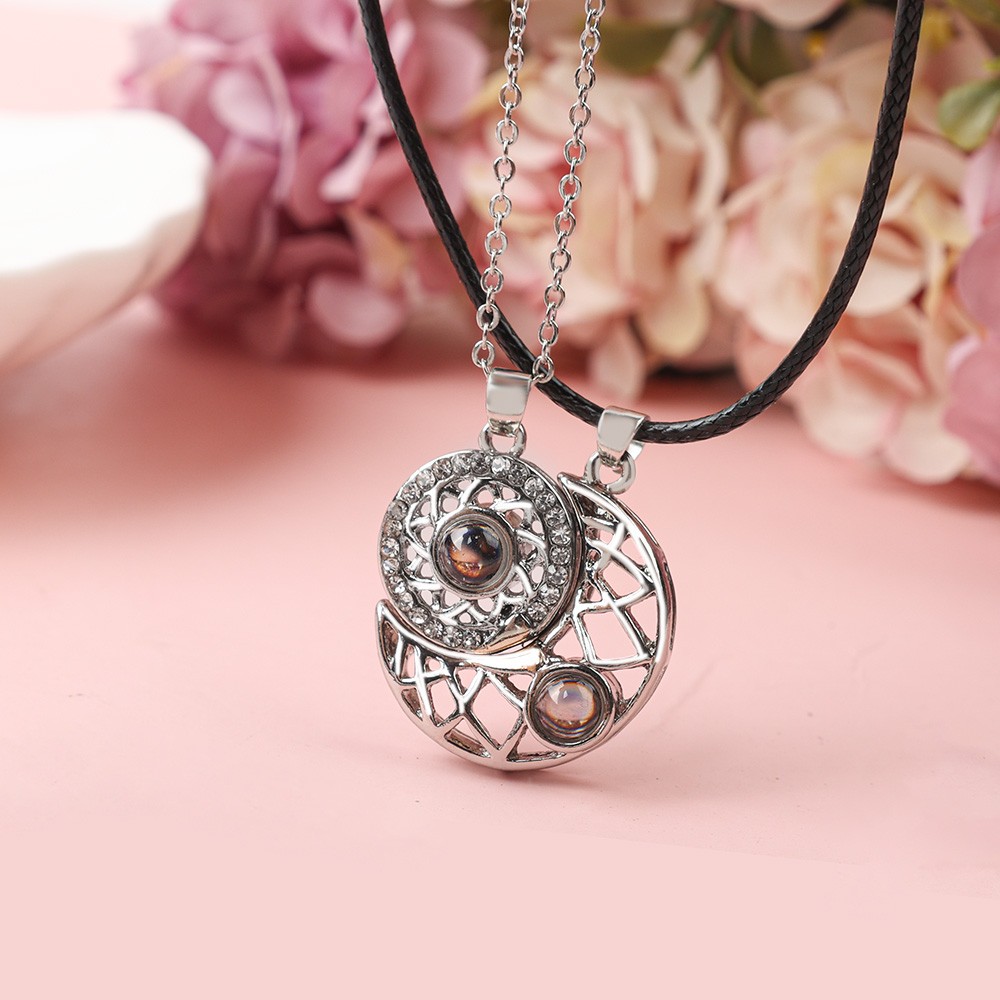 Sun and moon on sale interlocking necklace