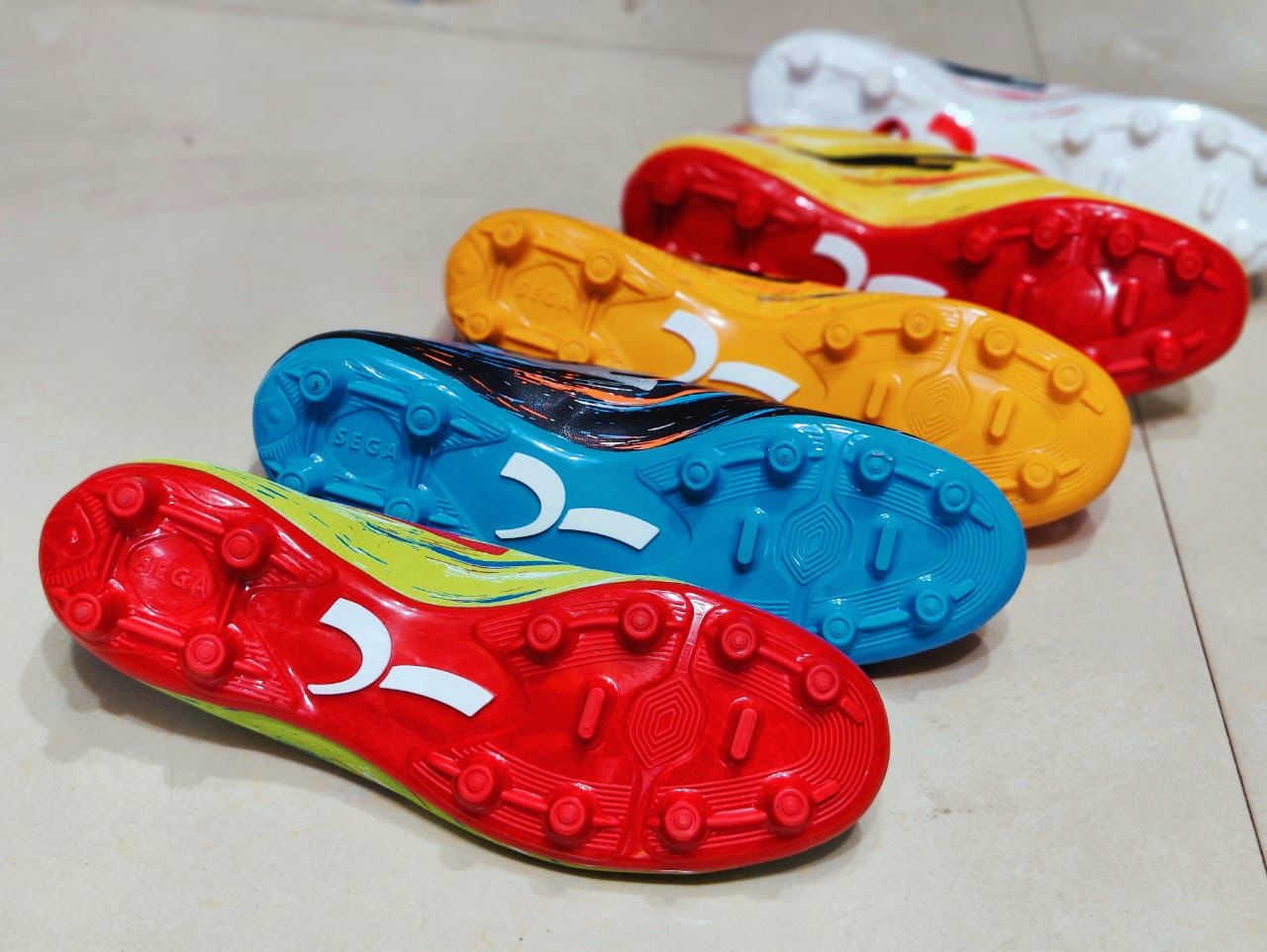 Football Boots / Soccer Shoes / Sega Brand / Star Impact Indoor and Outdoor Indian Boot Leather Sanabil Sanaabil Sports. 
