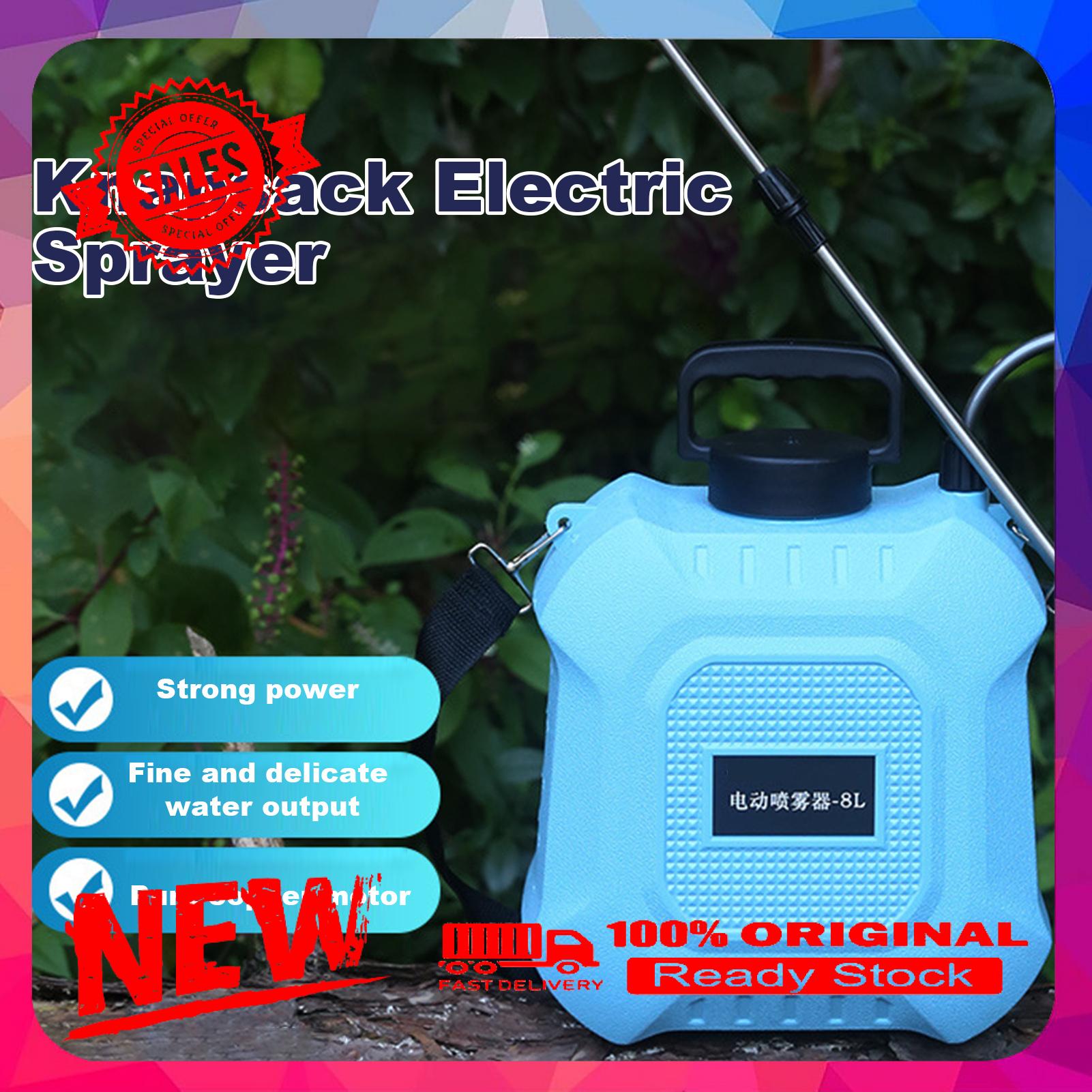 Battery Powered Garden Sprayer Usb Rechargeable Electric Sprayer 2 Gallon Backpack with Telescopic Wand for Garden Lawn Care 3 Spray Modes Portable Easy to Use Flower Waterer. 