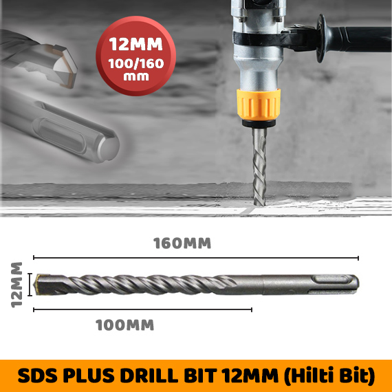 SDS Plus drill bit 12mm (1/2