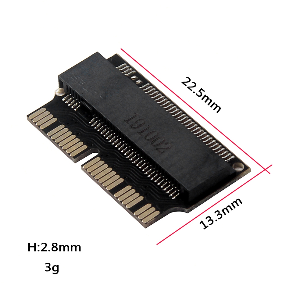 NGFF M.2 NVME SSD Adapter Card for Upgrade MacBook Air(2013-2016 Year) and Mac PRO(Late 2013-2015 Year). 