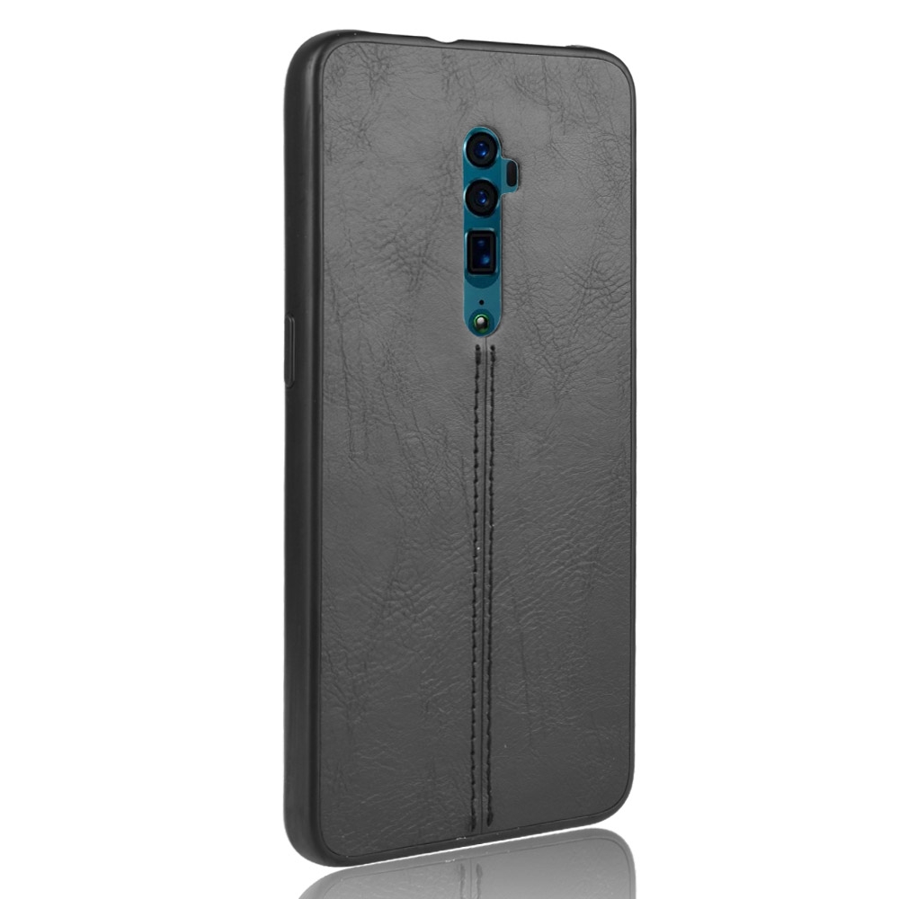 (Stock available) For Oppo Reno 10x zoom Shockproof Sewing Cow Pattern Skin PC + PU + TPU Case For OPPO Reno 10x zoom. 