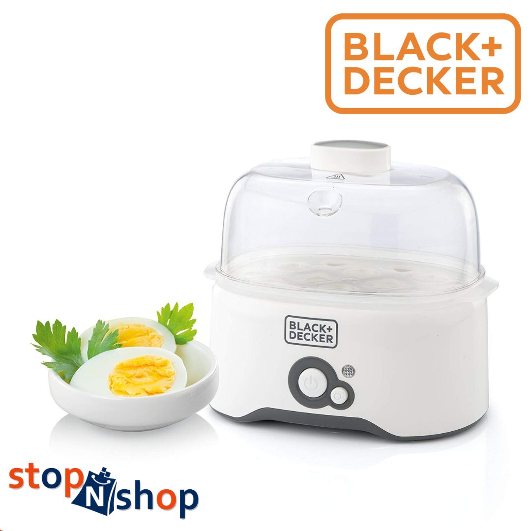 BLACK+DECKER 6 Piece Egg Cooker White EG200-B5. 