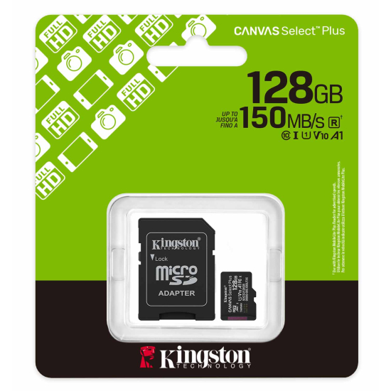 Kingston Original 64GB 128GB 256GB A1 Micro SD Memory Card 150MB/s Class 10. 