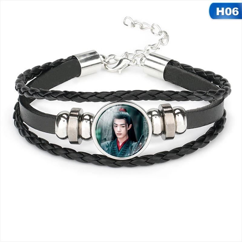 【BestGO】Creative Gem Woven Leather Bracelet WEI WUXIAN YING LAN WANGJI XIAO ZHAN WANG YIBO CHEN QING LING CHENQINGLING ปรมาจารย์ลัทธิมาร THE UNTAMED MODAOZUSHI MDZS