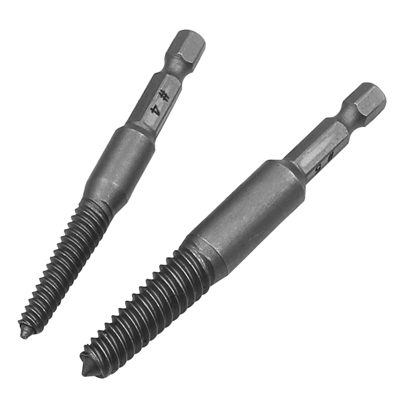 PCF* 5x Spiral Flute Bolt Extractor Hex Shank Screw Extractor for Remove Broken Bolts. 