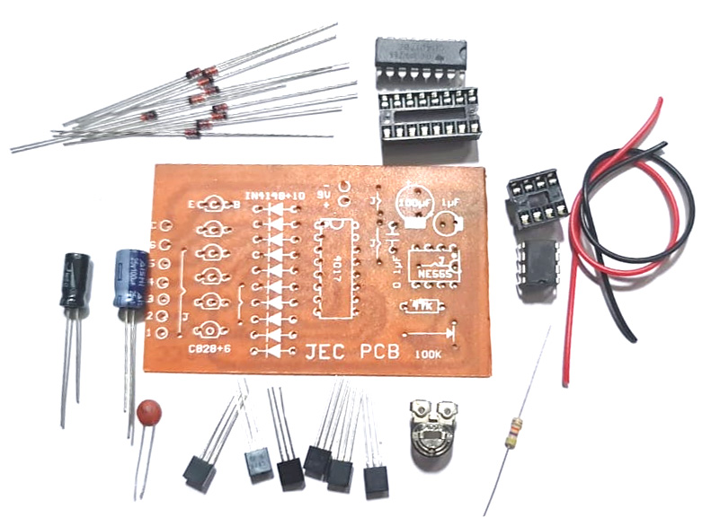 Knight Rider LED Driver DIY Circuit PCB with Parts | Daraz.lk