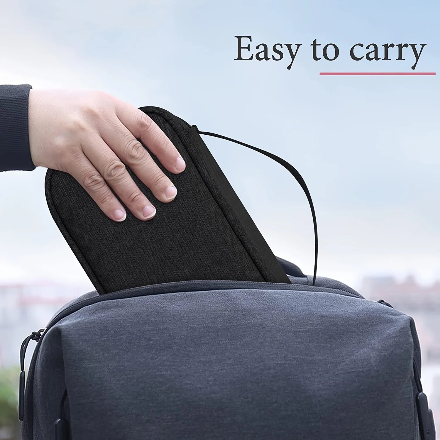 【Miga Plaza】Electronics Travel Organizer Portable USB Flash Drives Accessories Case Dustproof Cord & Phone Storage Bag. 
