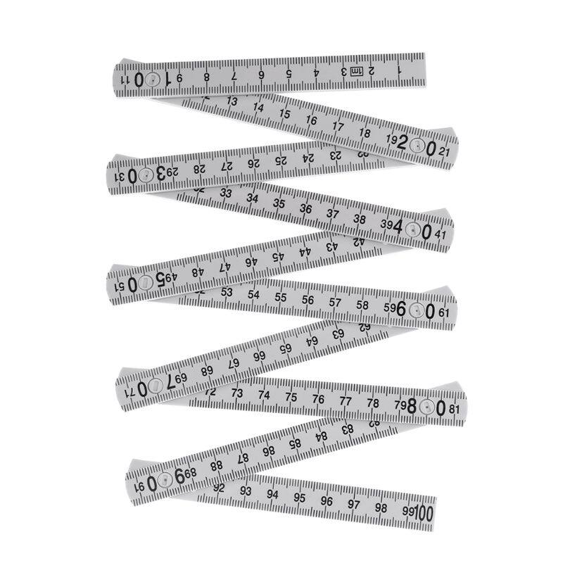 【WEJA】1M 2M 10-parts Folding Carpenters Ruler Lightweight Compact Measuring Stick Slide Fold Up Meter for Woodworking. 