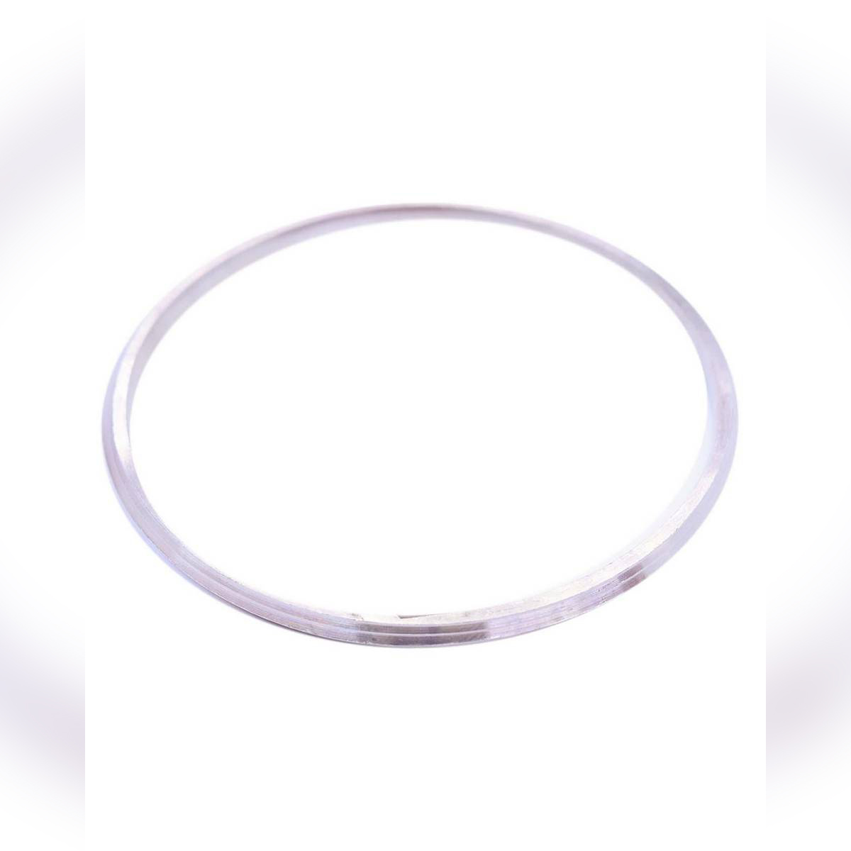 Men's Silver Steel Bangle - Silver small size