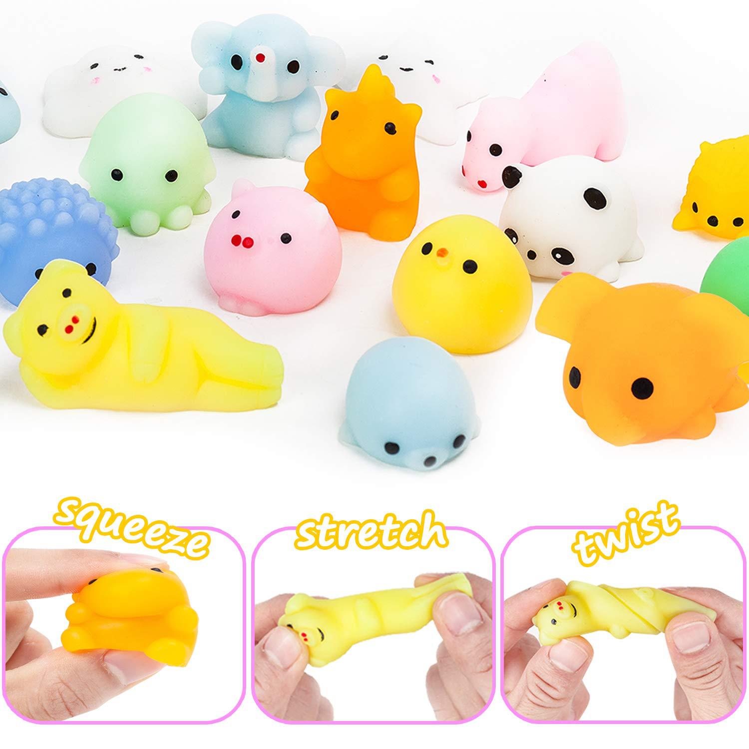 1 8PCS/Set Cute Mochi Squishy Toys Mini Squishies Kawaii Animal Squishys Party Easter Gifts For Kids Stress Relief Toy Brinquedos. 