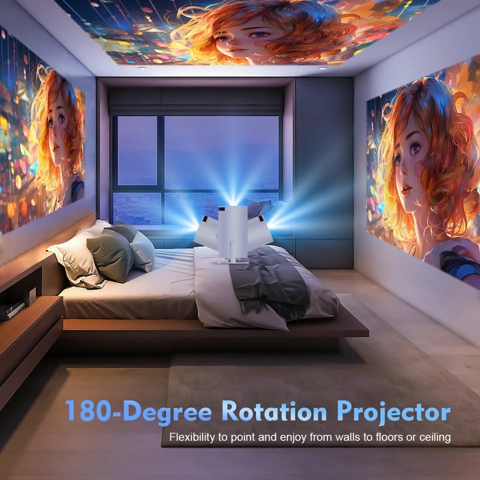 HY300 Projector HD 4K Android 11 Dual 260ANSI Allwinner H713 BT5.0 1080P 1280*720P Home Cinema Outdoor Projector. 
