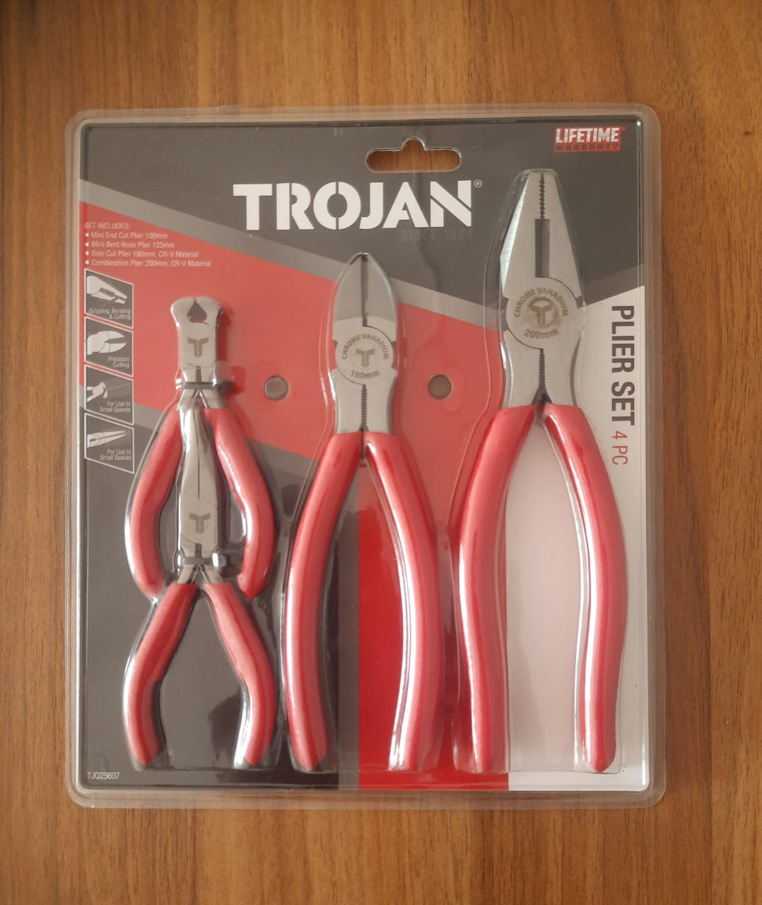 Trojan 4PCE Plier Set. 