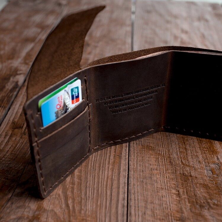 【ZIME】 Leather Wallet For Men The Secret Life Of Walter Mitty Vintage Crazy Horse Cow Leather Handmade Money clips  Leather male Purse Money Bag with coin pocket WF207. 