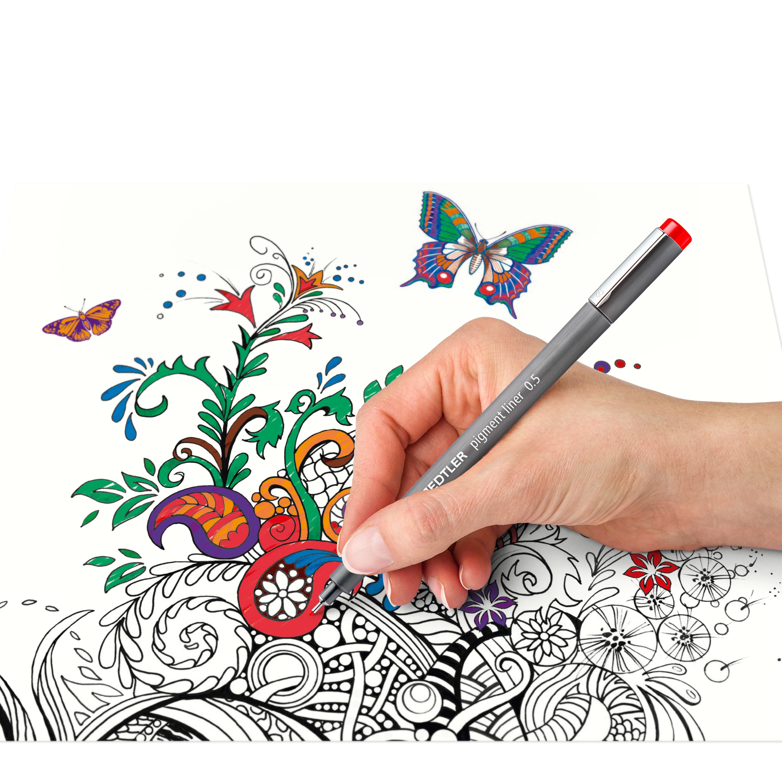 STAEDTLER® Pigment Liner 308 SSB6 Fineliner Set of 6. 